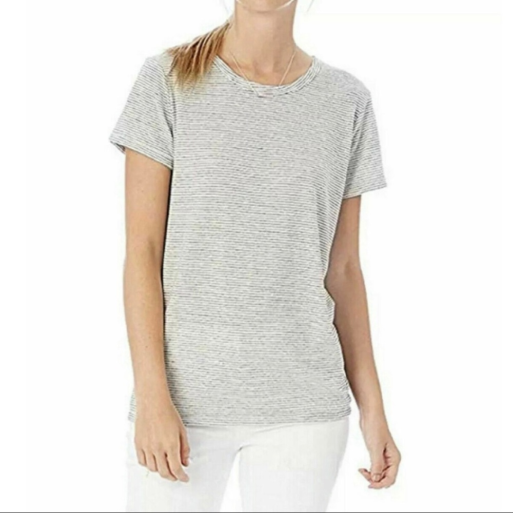 Alternative short sleeve striped shirt S